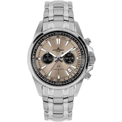 Jacques Lemans 1-2117ZG Herrenuhr Chronograph Liverpool Stahl/Braun