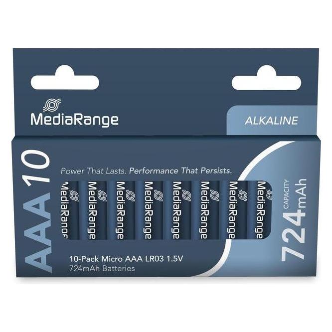 MediaRange Premium Alkaline (10 Stk., AAA, 724 mAh) (MRBAT102)