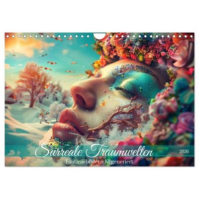 Surreale Traumwelten (Wandkalender 2026 DIN A4 quer), CALVENDO Monatskalender