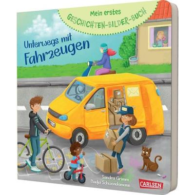 Mein erstes Geschichten-Bilder-Buch: Unterwegs mit Fahrzeugen, Gebundene Ausgabe von Sandra Grimm, Carlsen, 978-3-551-17185-6