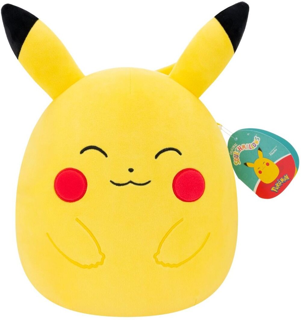 Squismallows Pokemon Onnellinen Pikachu 25cm Pehmolelu