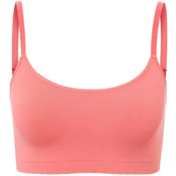 Tchibo - Seamless-Bustier mit Spitze - Damen - Gr. S - orange
