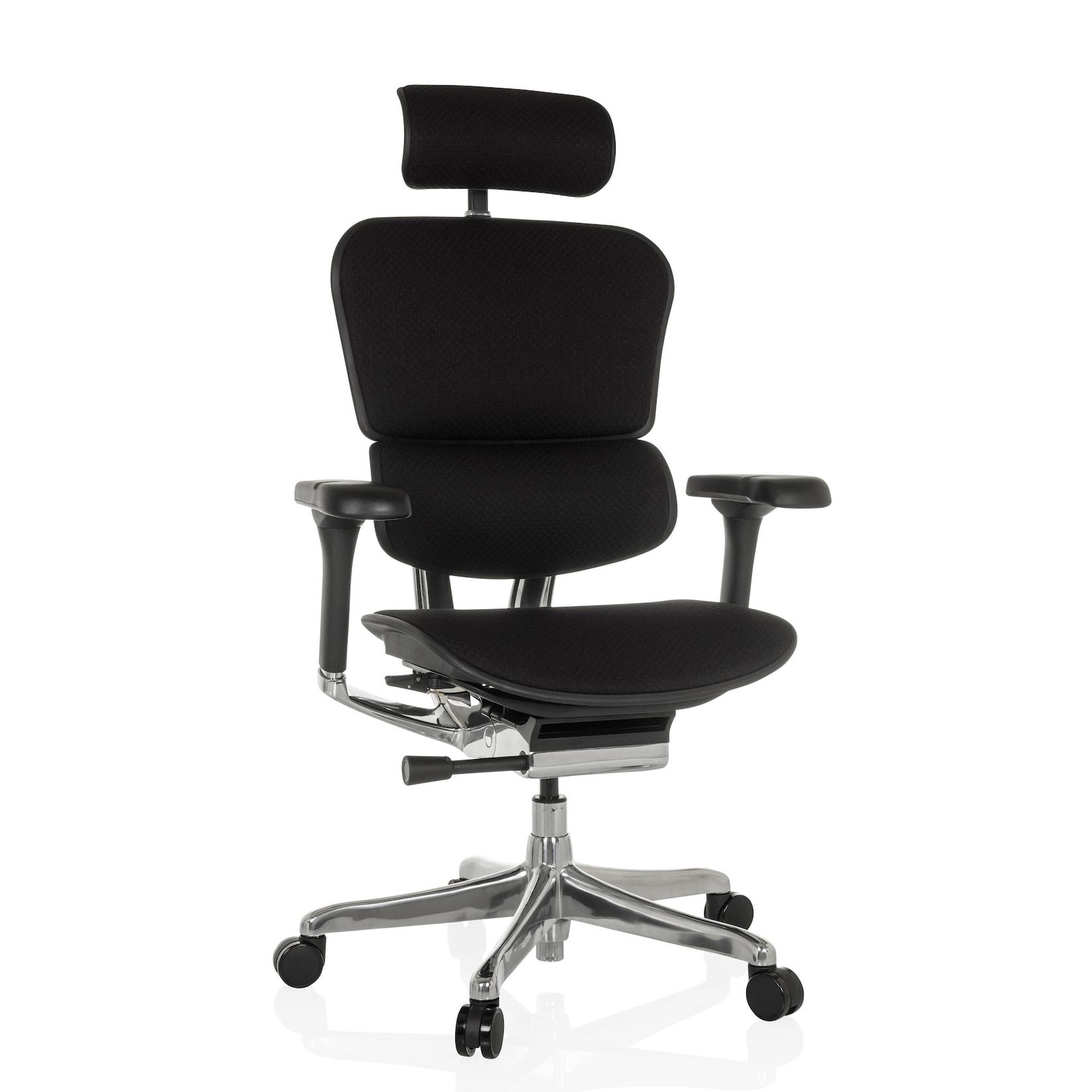 hjh OFFICE Luxus Chefsessel ERGOHUMAN GEN2 Stoff mit Armlehnen (höhenverstellbar)