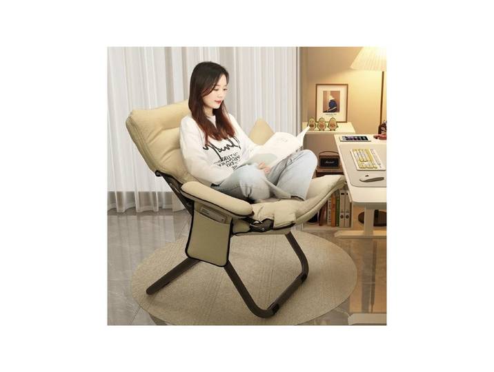 Chaise inclinable pliante pour dortoir d'étudiants, chaise d'ordinateur, chambre à coucher, petit canapé paresseux, balcon, chaise à dossier simple et décontractée
