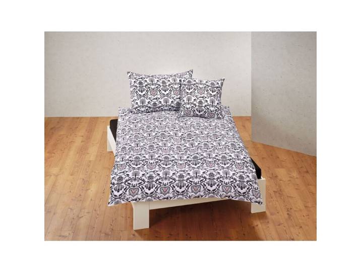 Bettwäsche mit Scherenschnittmotiv der Schweizer Alpen – Duvetbezug – 200x210 cm