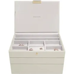 Stackers Schmuckkästchen classic dreifach hellbeige