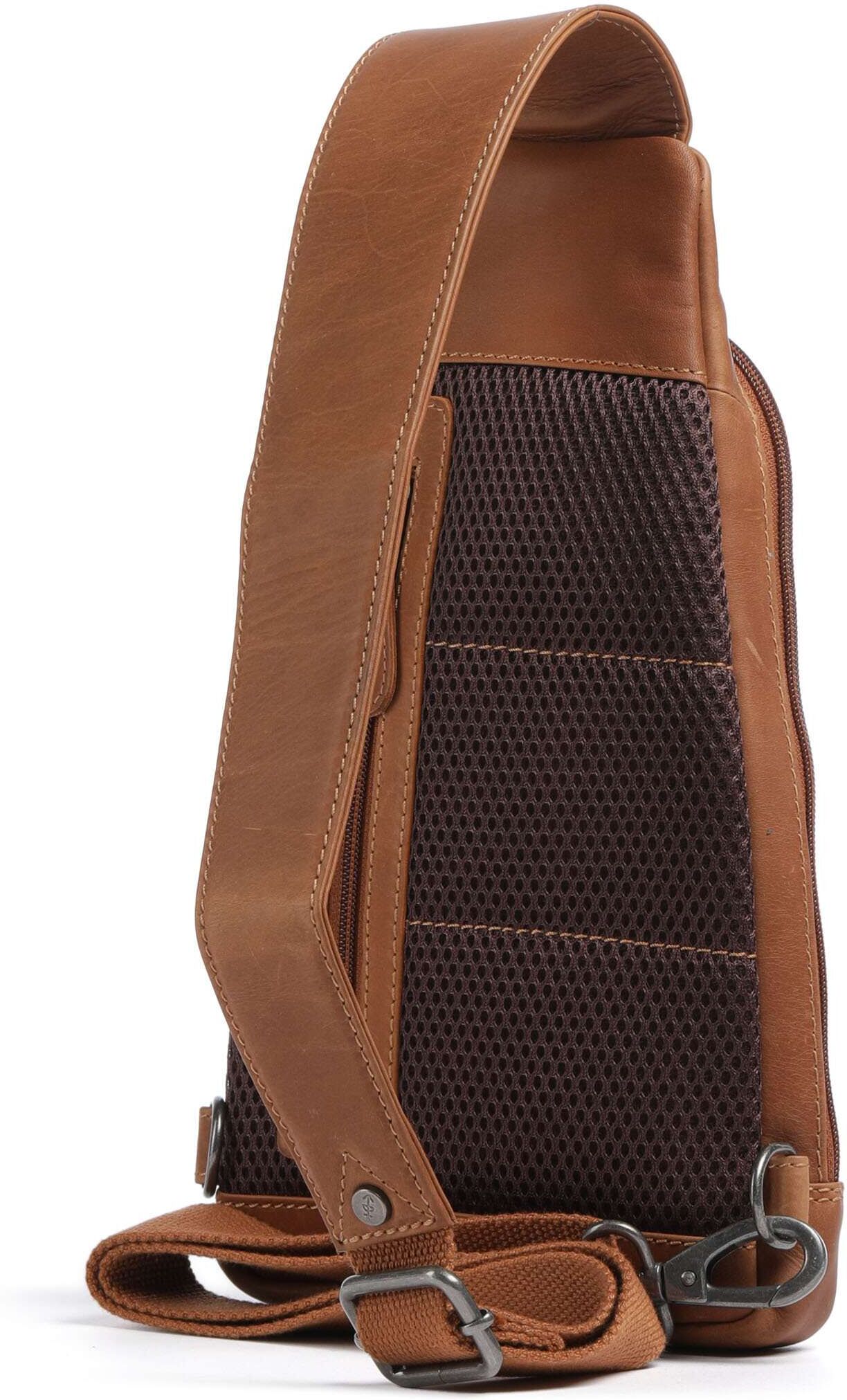The Chesterfield Brand Wax Pull Up Cow Bowey Slingbag, braun