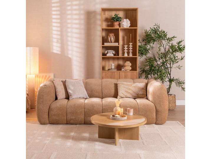 Bronx71 3-Sitzer Sofa Luca Chenille peach