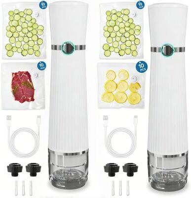 Royalcraft Portable Vacuum Sealer Duo Set   Double the Freshness, Double the Convenience(Set of 2)
