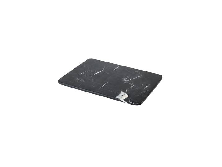 Handgefertigter, luxuriöser Badtablett „Nero Lux“ aus Marmor, Black Schwarz marmoriert Aquanova