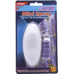 Raumspray Reinex Mini Spray Lavendel 10 ml sorgt schnell für wirkungsvoll angenehme Gerüche