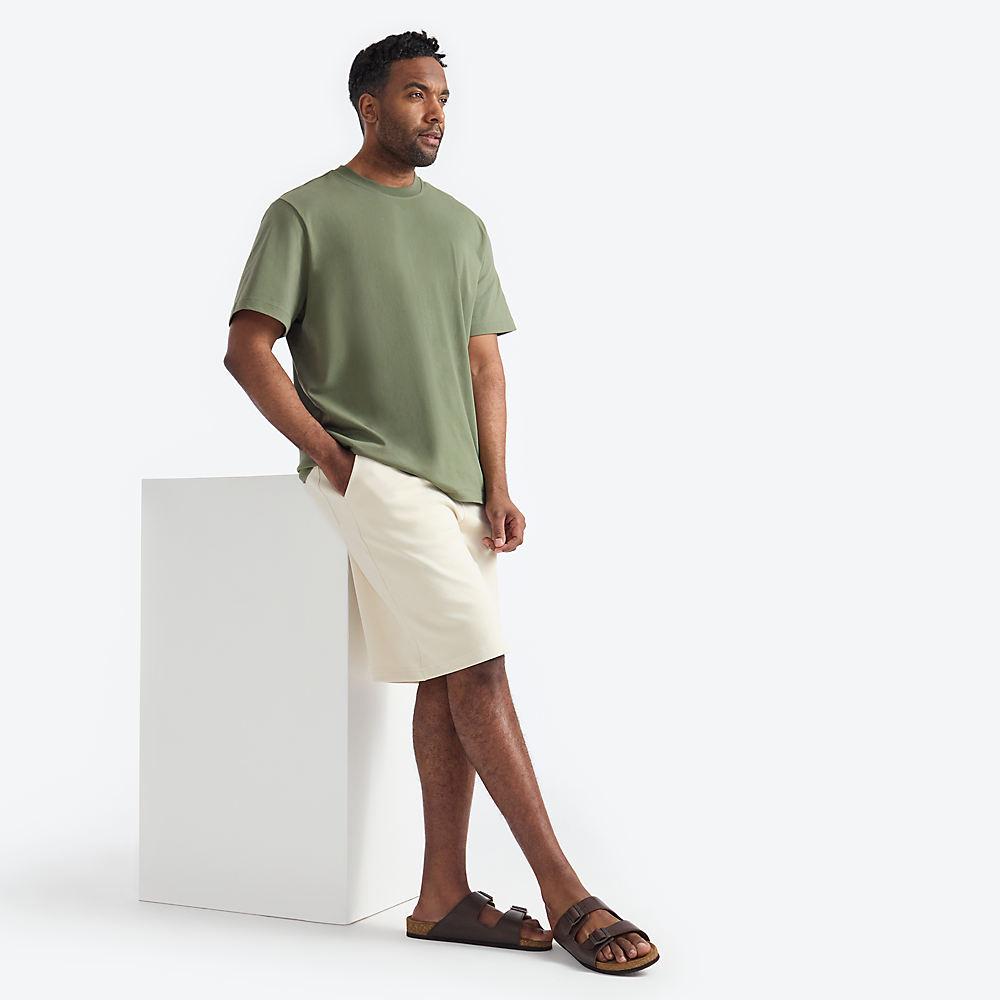 Jersey-Shorts Super Soft für Herren, Herren, size: regular, Elfenbein, Baumwolle/Polyester/Baumwoll-Mischung, by Lands' End