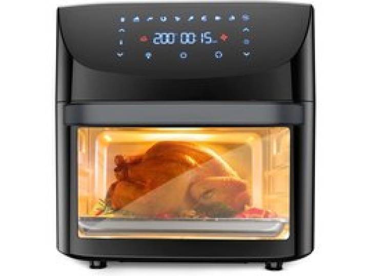 Friteuse à air 18L – Four sans huile numérique 1800W tactile – Rôtissoire circulation rapide fenêtre – Sans BPA lave-vaisselle