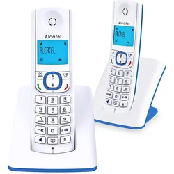 Alcatel F530, Telefon, Weiss, Blau