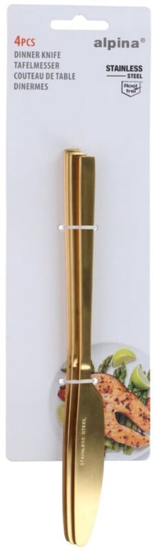 Alpina Tafelmes set - 4 stuks, goud