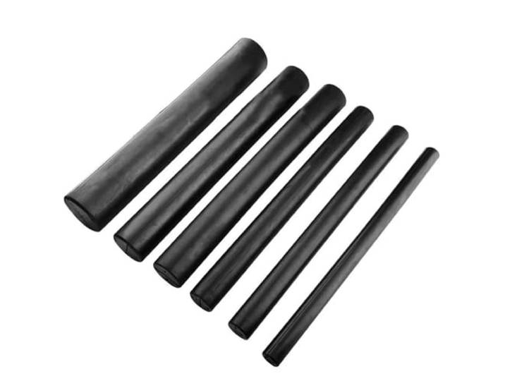 Schwarze Gummi-Rundstangen, 21–50 mm Durchmesser, 500 mm Länge for Maschinen-, Schrank- und Türabdichtung, 1 Stück(50x500mm)