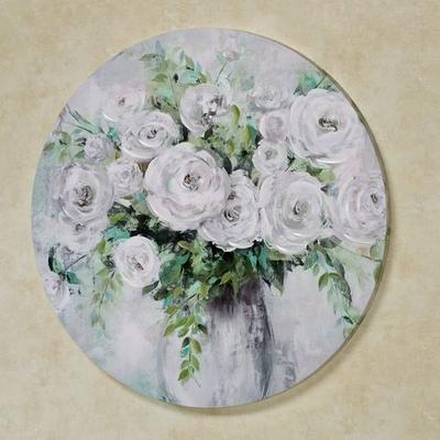 Touch of Class Bella Rose Floral Canvas Wall Art Gray , Gray
