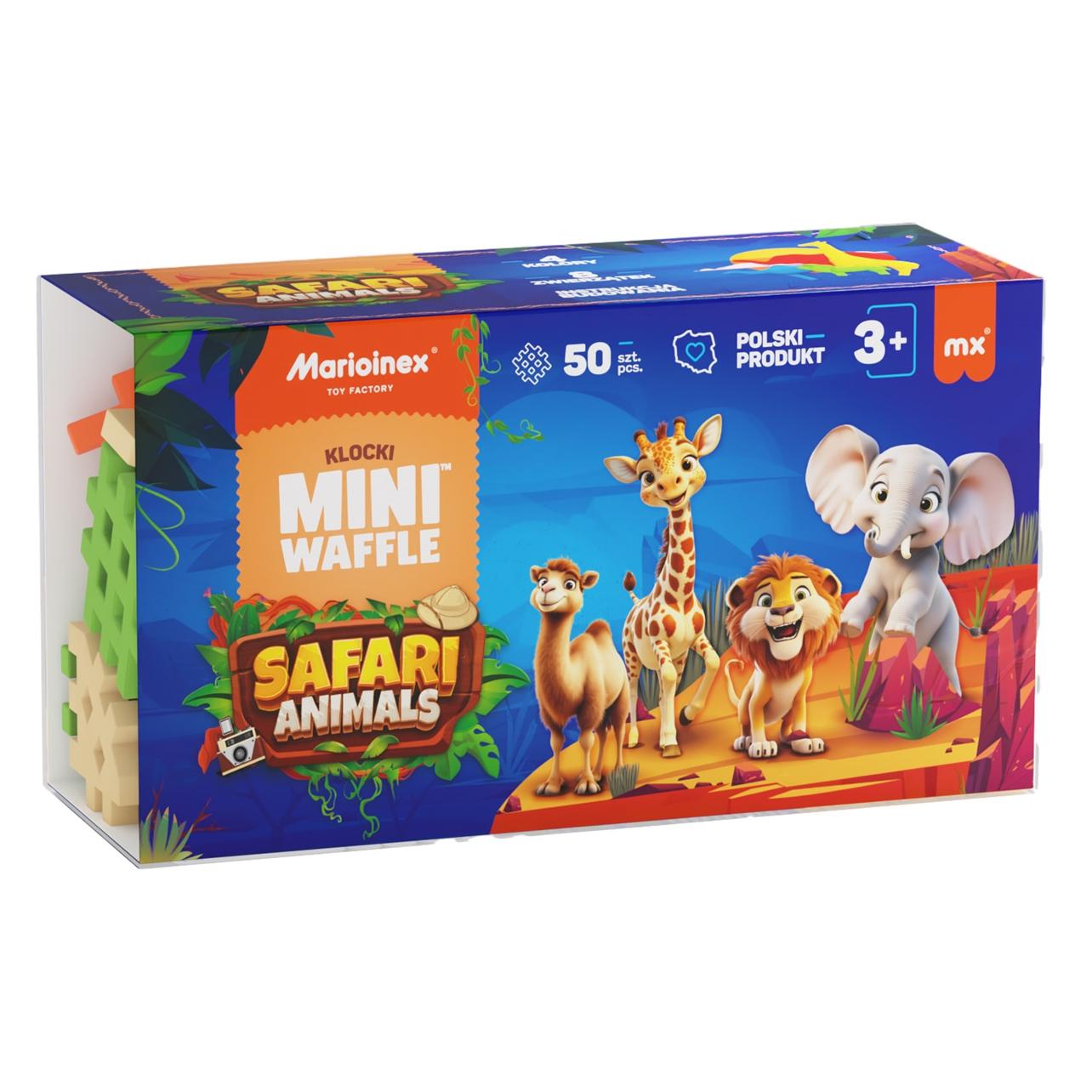 Marioinex Mini Waffel 50el Tiere Safari (907092)