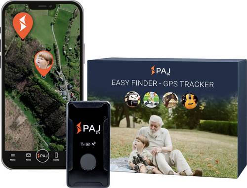 PAJ GPS EASY FINDER 4G GPS Tracker Personentracker, Multifunktionstracker, Gepäckstücktracker Schwarz 1St.