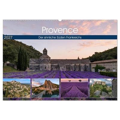 Provence, der sinnliche Süden Frankreichs (Wandkalender 2027 DIN A2 quer), CALVENDO Monatskalender