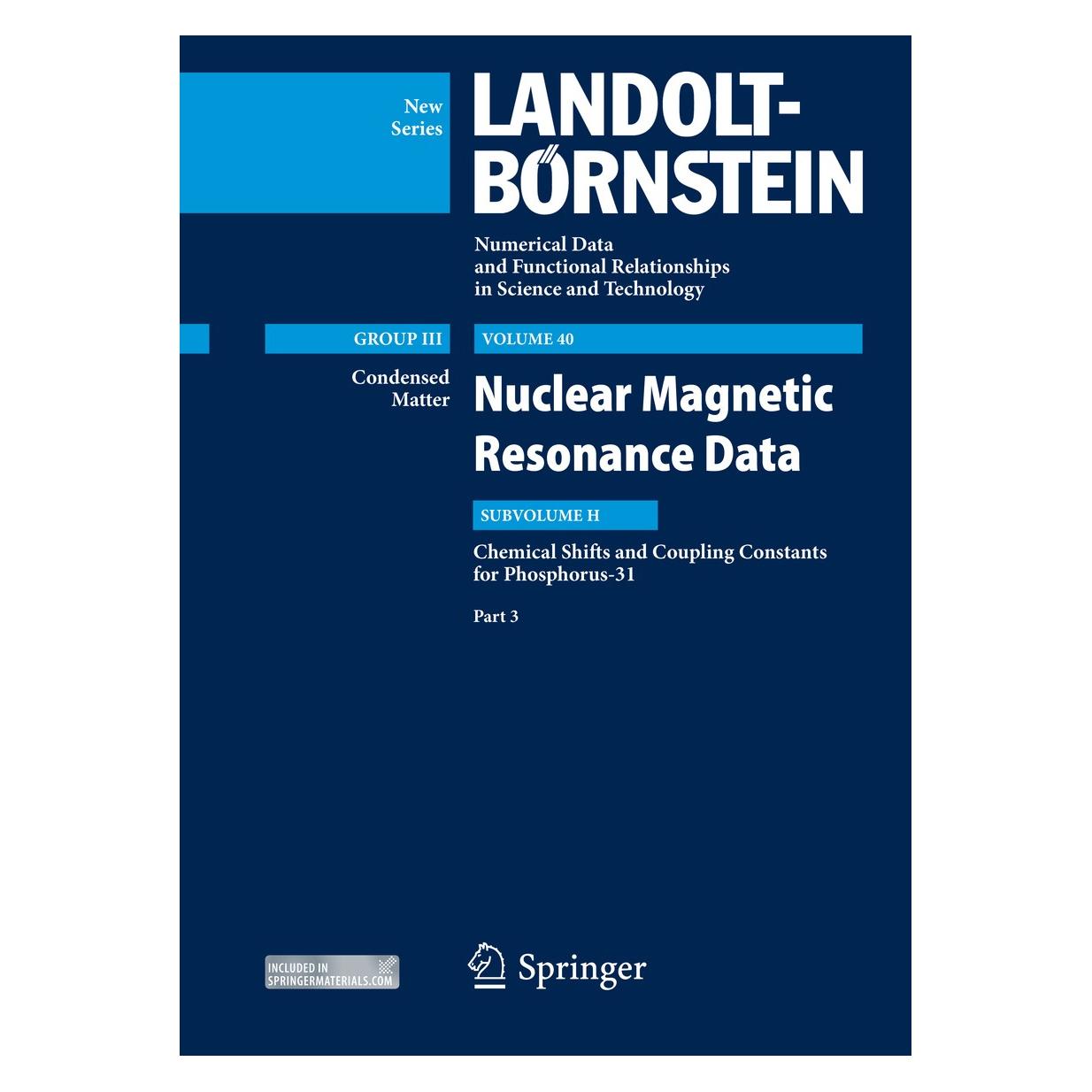Springer Chemical Shifts and Coupling Constants for Phosphorus-31, Part 3 (Englisch, Hardcover, M. D. Lechner, Manfred D. Lechner, Manfred Gupta, R. R. Gupta, V. Gupta, Vandana Gupta) (9783642415982)