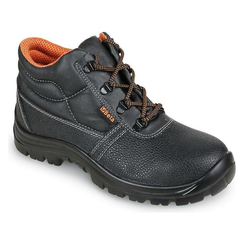 BETA SCARPE ALTE PELLE NERA BASE C/LAM BK 41, Grau, 41 mm (S1P, 41) (BE7243BK-41)