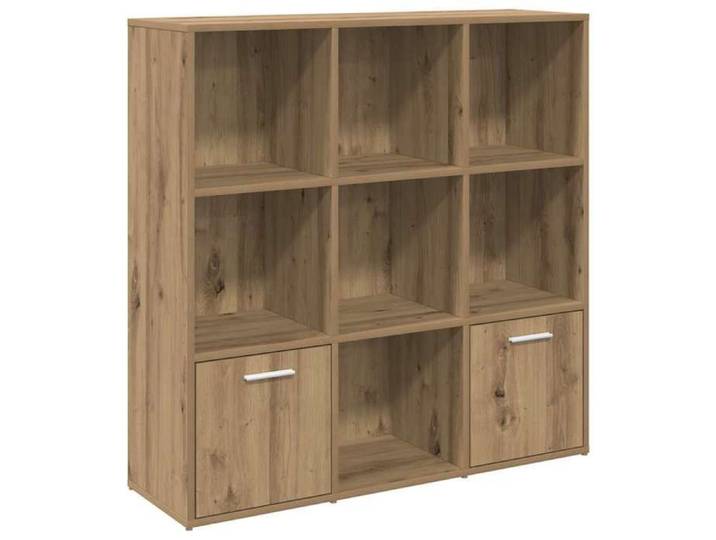 Brun Bibliothèque autoportante/Cabinet Livre CHIC Bibliothèque chêne artisanal 98x29x97 5cm bois d'ingénierie @FR55515