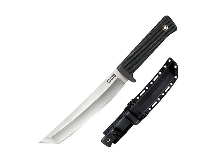 Cold Steel, Recon Tanto San Mai, Outdoormesser, Tanto Klinge, Lanyardloch, Satin Finish, VG-1 San Mai III Klingenstahl, scharfes Messer für Abenteuer, Outdoor Liebhaber, Outdoor Tool