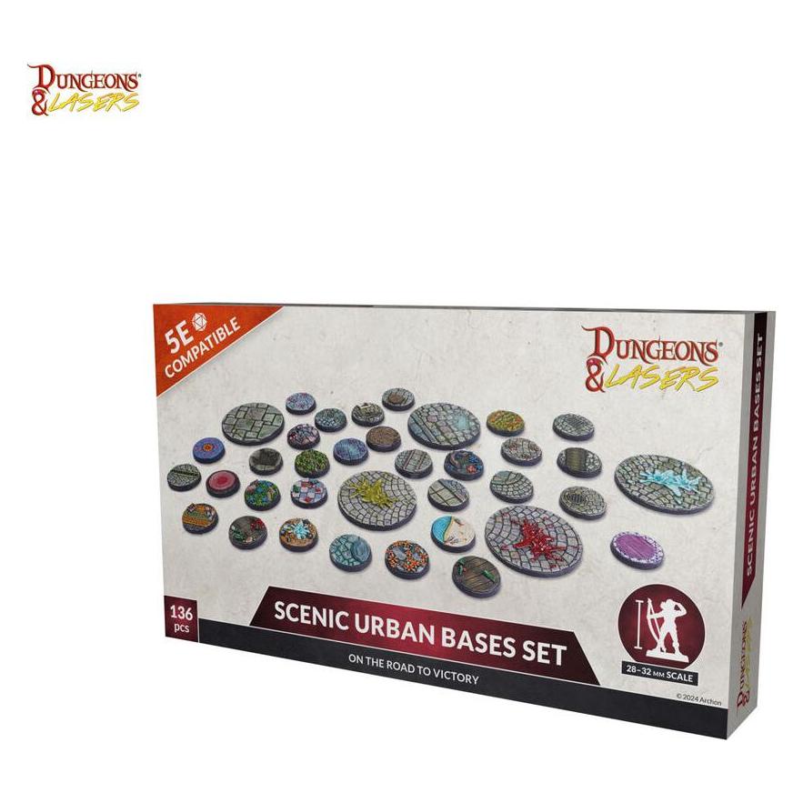 Archon Studio Dungeons & Lasers Miniatures: SCENIC URBAN BASES SET (DNL0076)