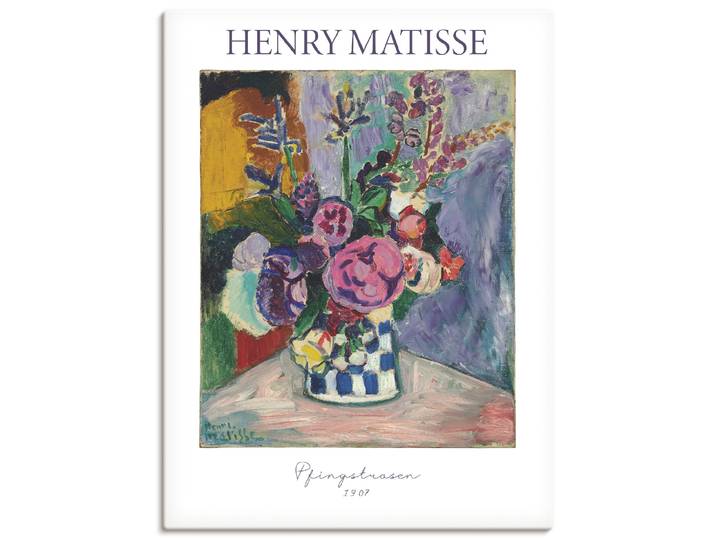 Wandbild ARTLAND Pfingstrosen. 1907 , bunt (farbe bild(er): farbig), B:90cm H:120cm, Bilder, Wandbild, als Alubild, Leinwandbild, Poster, Wandaufkleber in verschied. Grössen