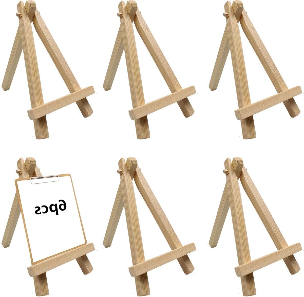 Mini Houten Display Ezel Burlywood - Kunstenaar Statief A-Frame Ontwerp - 5 Inch