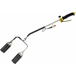 Awtools, Gartenhandwerkzeug, Langer Dachdeckerbrenner mit zwei Düsen - Piezo
