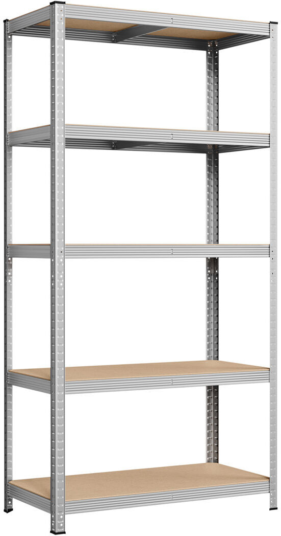 Symple Stuff Kris Adjustable Height Shelving Unit Silver 200cm H x 50cm W x 100cm D