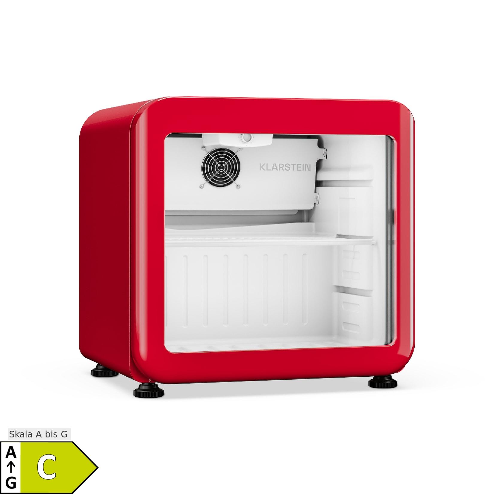 Audrey Evo Getränkekühlschrank 39 x 38 cm LED-Innenbeleuchtung 75 W 42 dB Rot 46 Liter