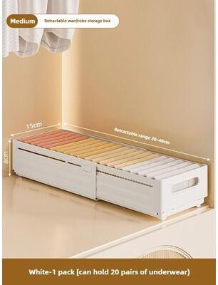 Uplifted Goods Adjustable Retractable Wardrobe And Closet Storage Organizer m