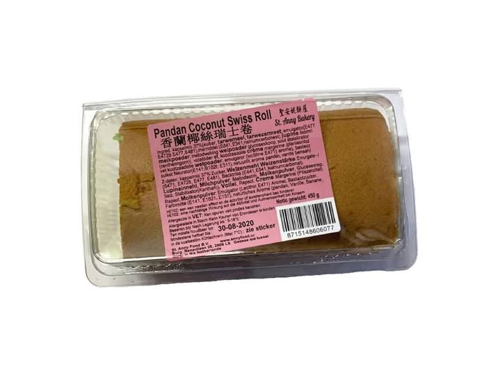 St.Anny Gâteau suisse roulé à la noix de coco et au pandan - 450 g