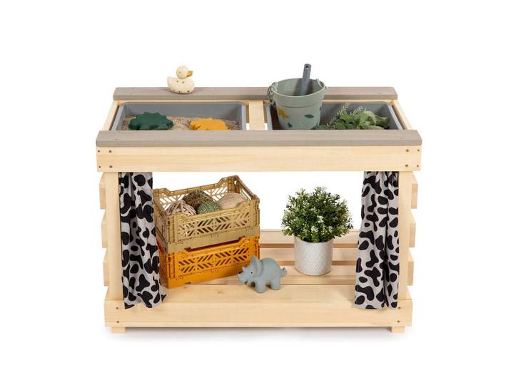 Muddy Buddy Sand- Muddy Buddy, Grau, Birke, Holz, Zypresse, 40x55x80 cm, FSC 100%, EN 71, Gartenmöbel, Kinder-Gartenmöbel