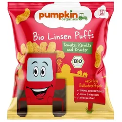 Pumpkin Linsen Puffs mit Tomate, Karotte & Kräutern bio