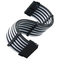 ATX-Verlängerungskabel SST-PP07E-MBBW schwarz/weiß, 30cm