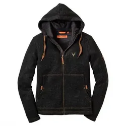 OS Trachten Adisur Strickfleece Jacke Damen (Anthrazit), 46