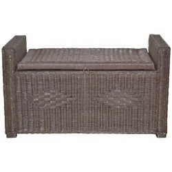möbel direkt online Rattansitztruhe mit Stauraum Cosy braun