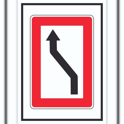 HB-Druck Wechsel auf die Fahrwasserseite Backbordseite Symbol A6 Rückseite selbstklebend