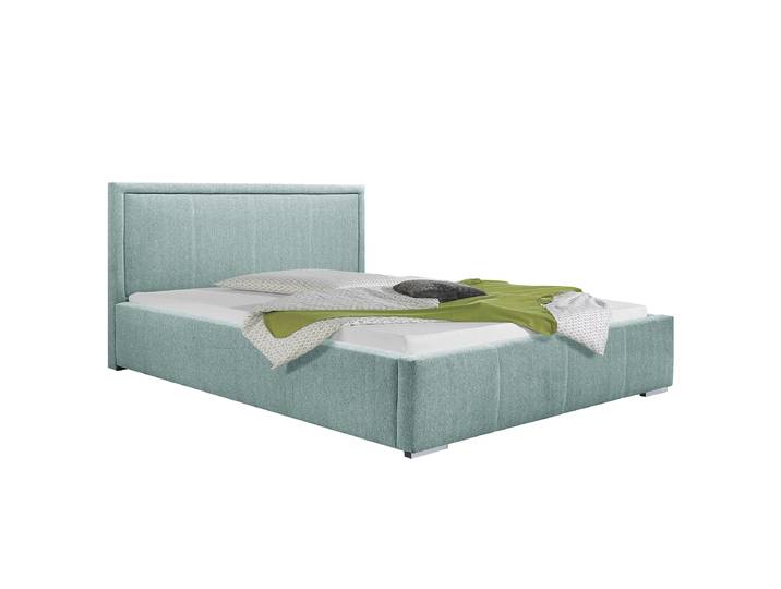 Lit rembourré 180 x 200cm Tissu Genia Vert