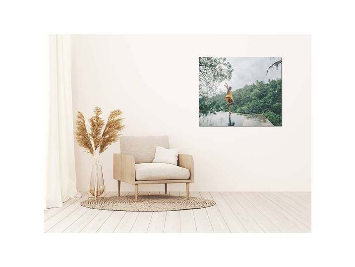 Tableau déco Happy woman Alu-Dibond Multicolore 60 x 50cm