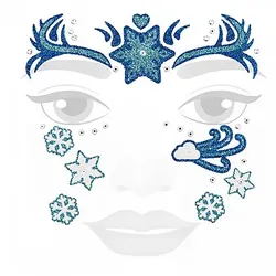 Face-Art-Tattoo "Eiszeit"