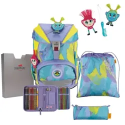 DerDieDas Schulrucksack-Set ErgoFlex Hippie Hair