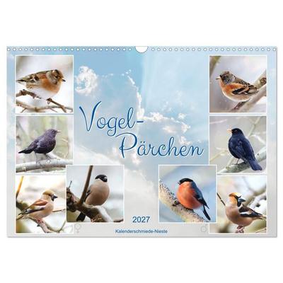 Vogel-Pärchen (Wandkalender 2027 DIN A3 quer), CALVENDO Monatskalender