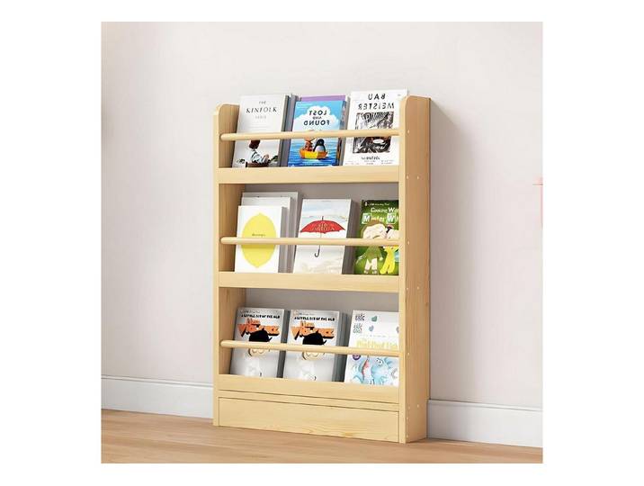 LuxusKollektion Kinderregal Bücherregal Kinder Holzfarbe 50x10x89cm, 1-tlg.