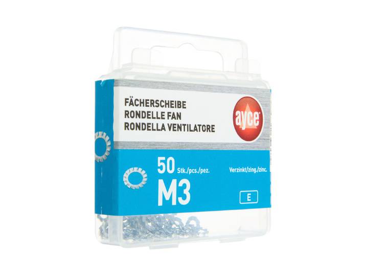 Ayce Fächerscheibe Stahl Verzinkt