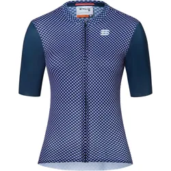 Sportful, Damen, Velotrikot, Checkmate W Jersey (L), Blau, Violett, L
